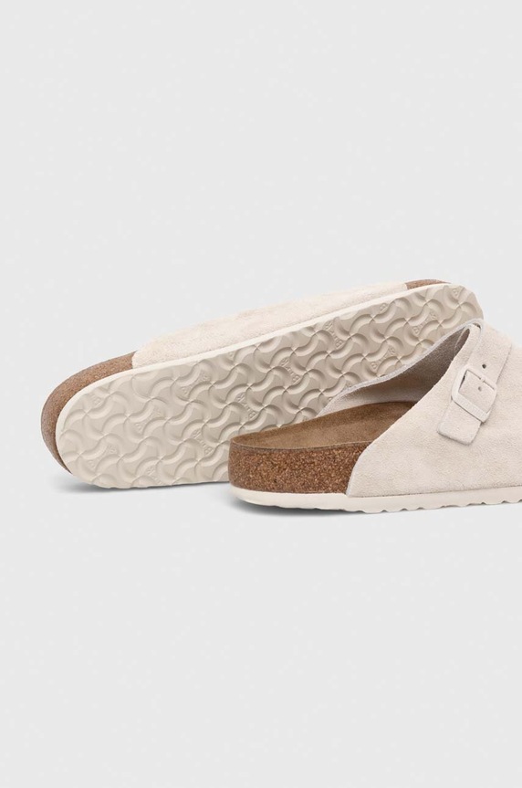 Semišové pantofle Birkenstock Zürich béžová 1025028