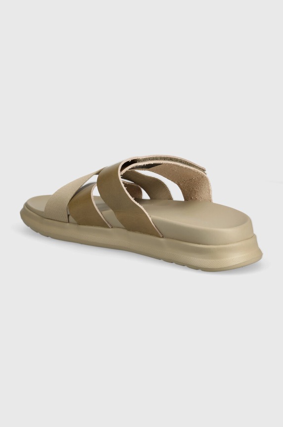 Încălțăminte Tommy Hilfiger slapi de piele D DENSITY MIX SANDAL FM0FM05004 bej