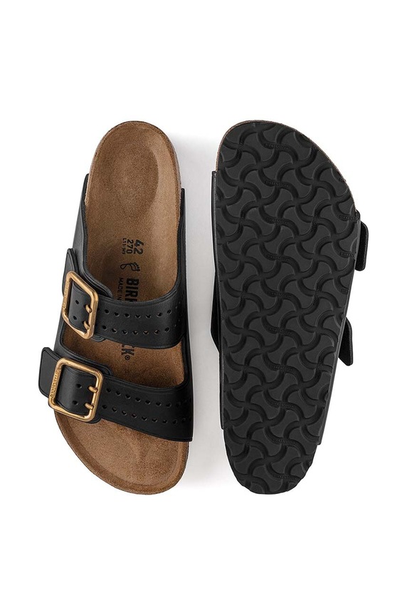 Birkenstock klapki skórzane Arizona Bold Gap 1022604