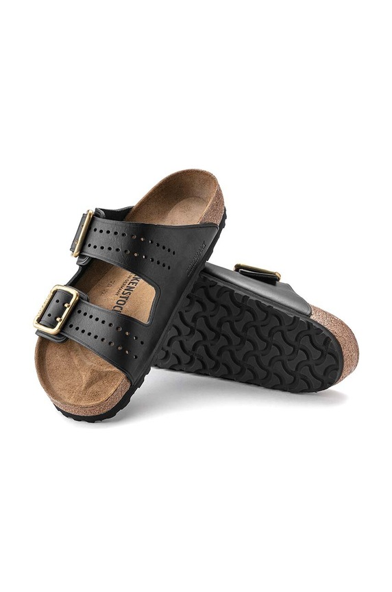 Birkenstock klapki skórzane Arizona Bold Gap 1022604