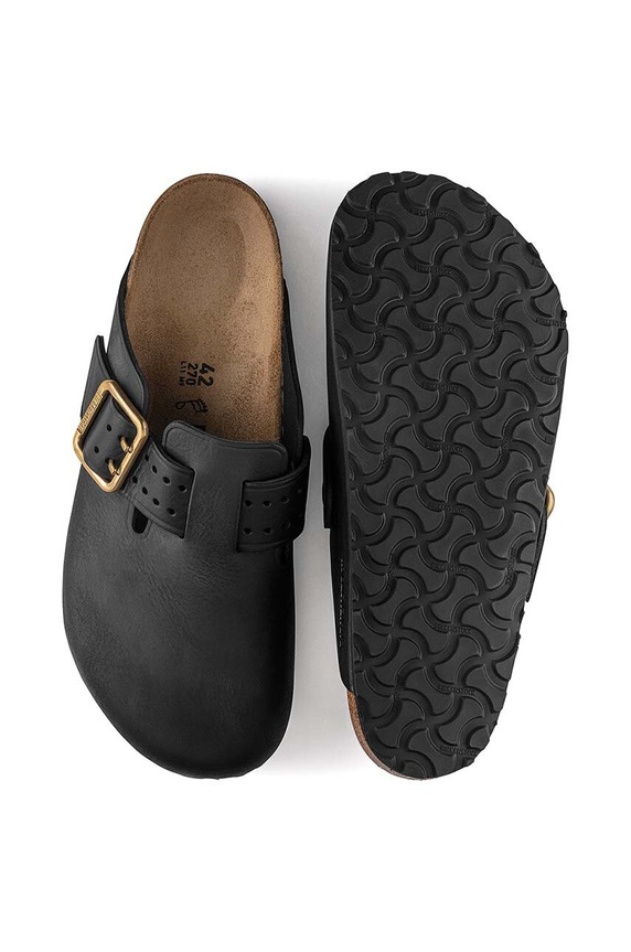 Birkenstock klapki skórzane Boston Bold Gap 1022577
