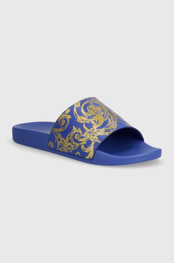 Natikači Versace Jeans Couture Slide modra 76YA3SQ4.ZS365.PX2