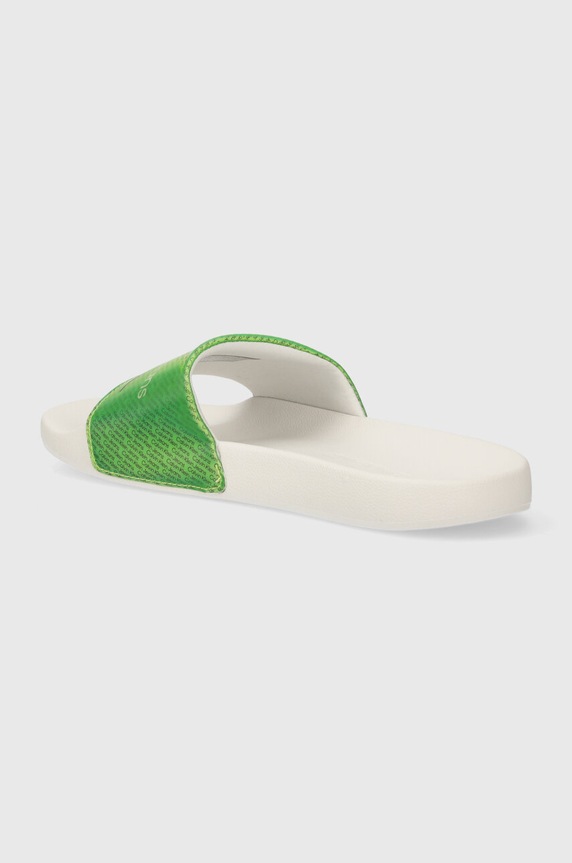 Încălțăminte Calvin Klein Jeans papuci SLIDE LENTICULAR YM0YM00953 verde