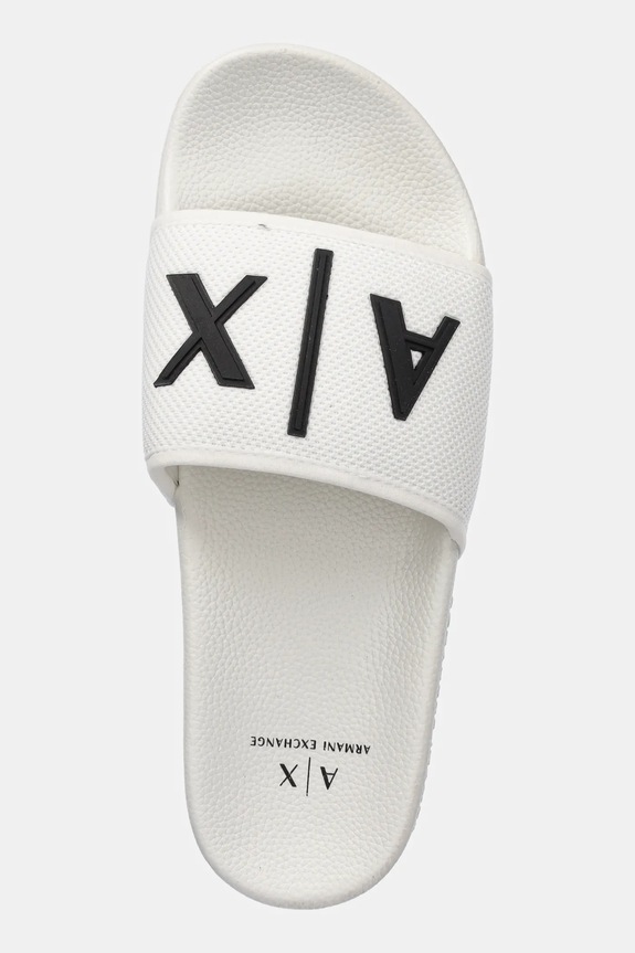 Šľapky Armani Exchange biela XUP001.XV820.K488