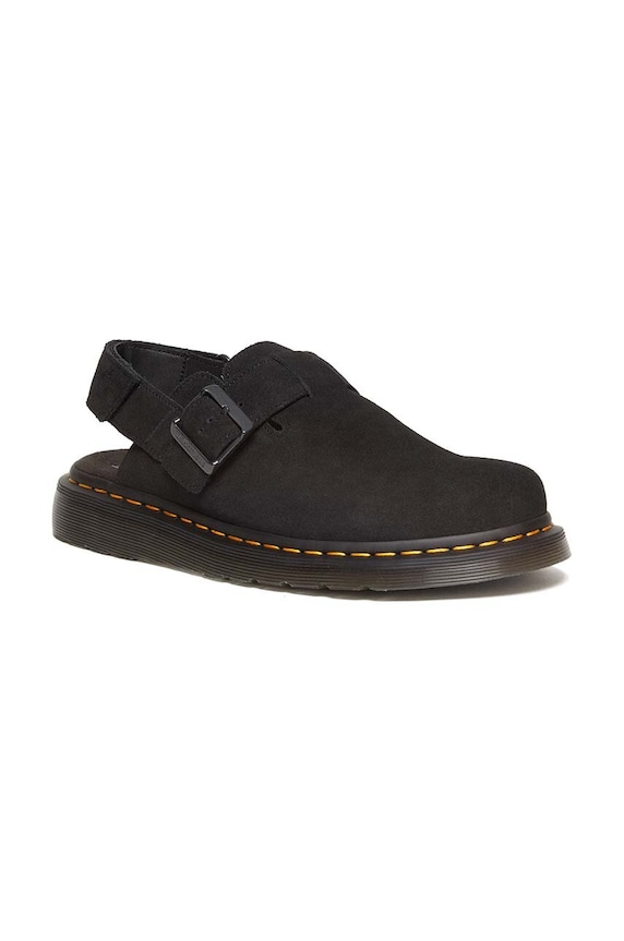 Sandale od brušene kože Dr. Martens Jorge II DM31563001 crna SS25