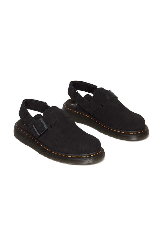 Sandale od brušene kože Dr. Martens Jorge II DM31563001 crna