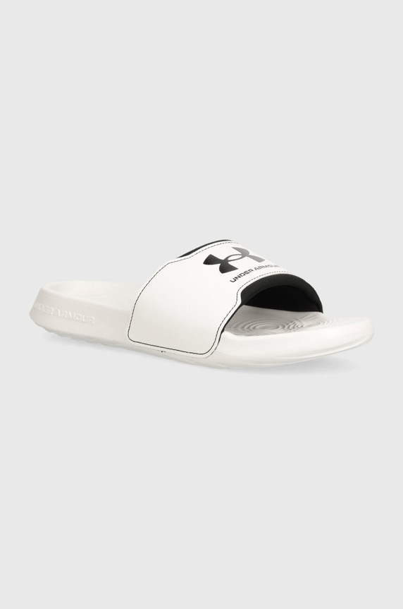 Under Armour klapki Ignite Select imitacja skóry licowej biały 3027219