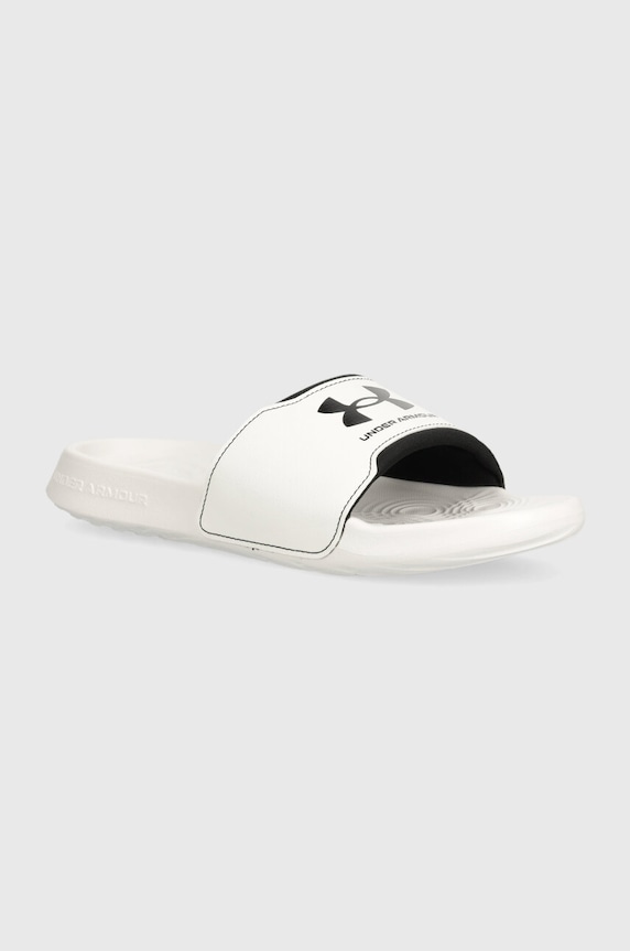 Under Armour klapki Ignite Select imitacja skóry licowej biały 3027219