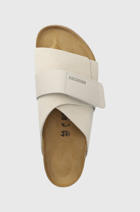 Birkenstock klapki zamszowe Kyoto biały 1024535