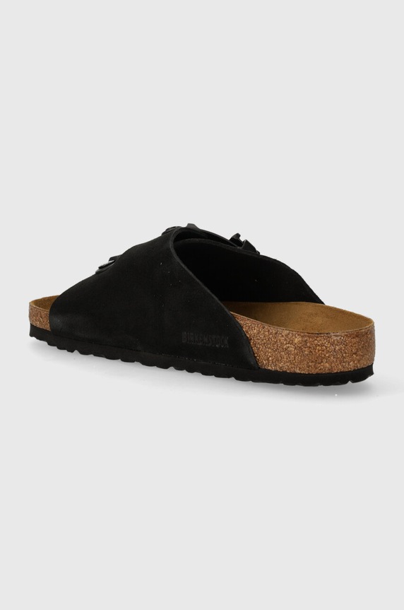 Shoes Birkenstock suede sliders Zürich 1026763. black