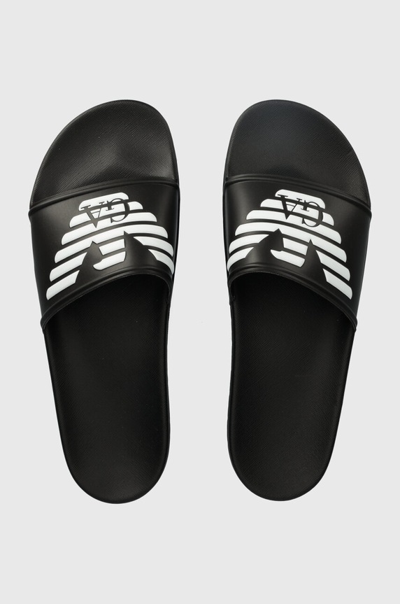 Emporio Armani Underwear papucs szintetikus fekete XVPS08.XN747.A120