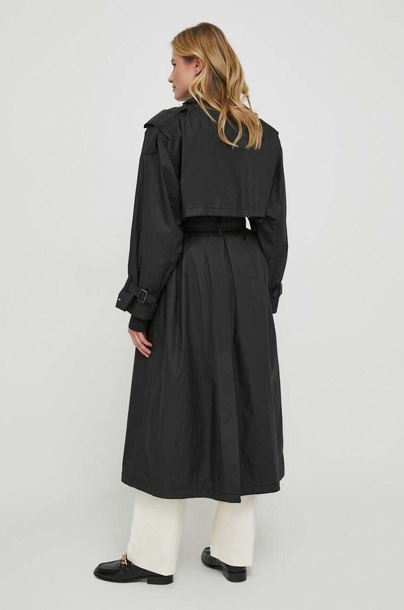 Ruházat Tommy Hilfiger pamut trencskabát WW0WW40483 fekete