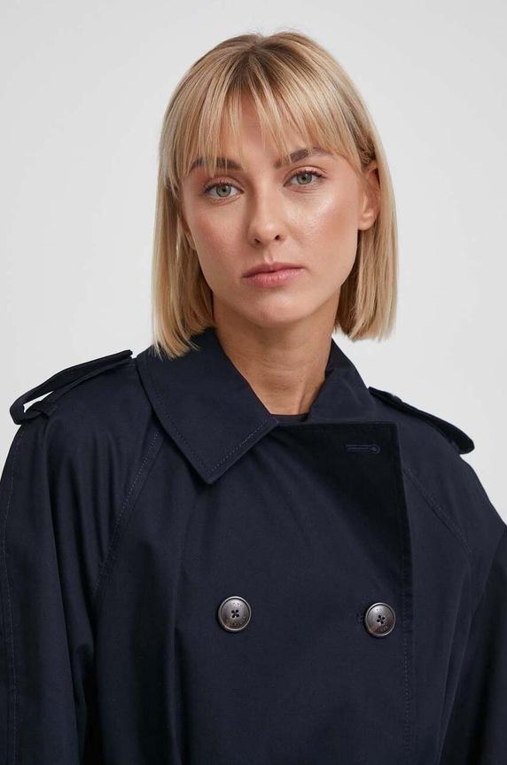 Pamučni baloner Tommy Hilfiger mornarsko plava WW0WW40481