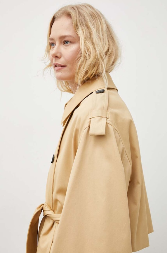 Plašč By Malene Birger Q71493004Z bež