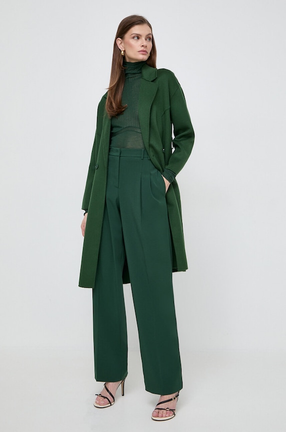 Patrizia Pepe cappotto in lana 8O0117.A006 verde AA00