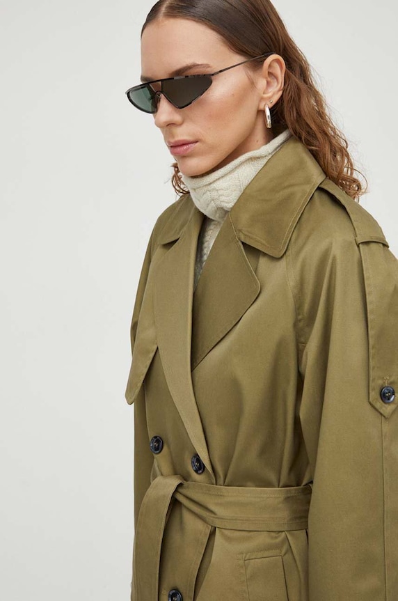 2NDDAY trencz 2ND Sloan - Cotton Twill zielony 2241110538