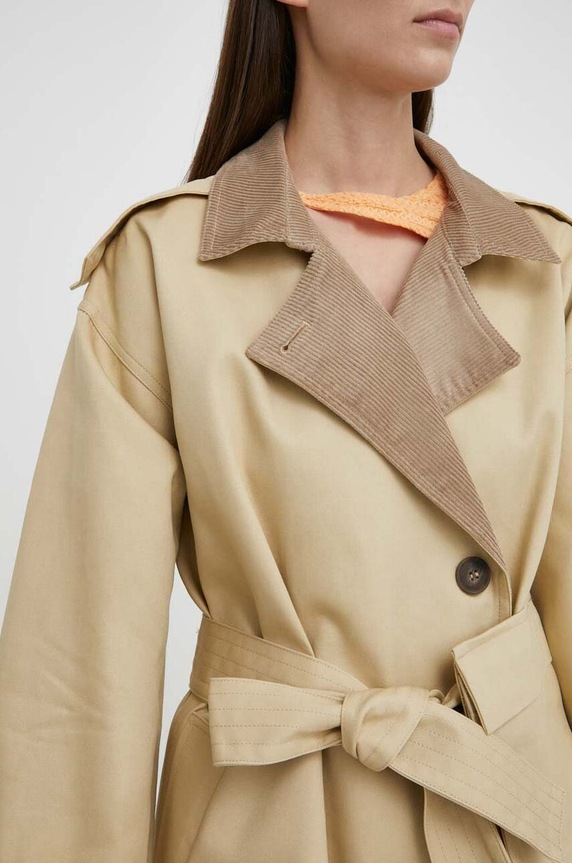 Résumé płaszcz bawełniany AlimaRS Coat 20941139 beżowy