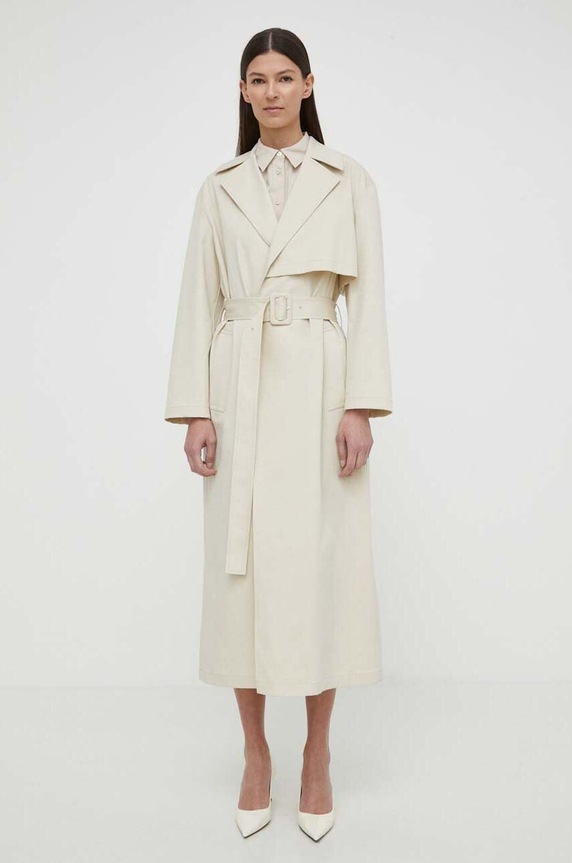 Theory płaszcz nieocieplane beżowy O0104404