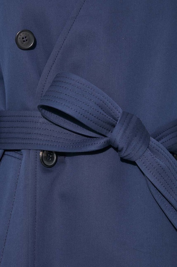 Тренч Kenzo Solid Elongated Kimono Trench FE52MA0729OV.77 тёмно-синий