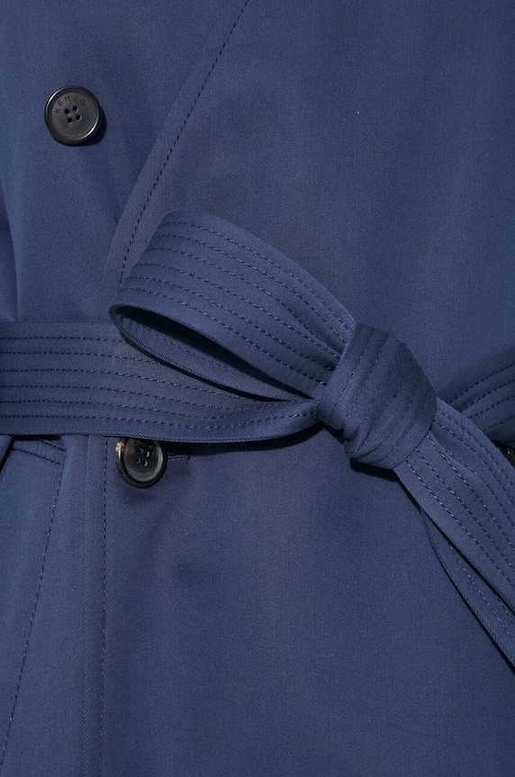 Тренч Kenzo Solid Elongated Kimono Trench FE52MA0729OV.77 тёмно-синий