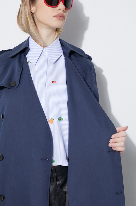 Тренч Kenzo Solid Elongated Kimono Trench FE52MA0729OV.77