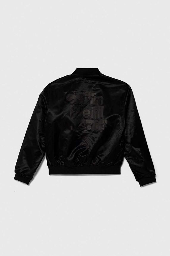 Dječja bomber jakna Calvin Klein Jeans IB0IB01980.PPYH crna SS24