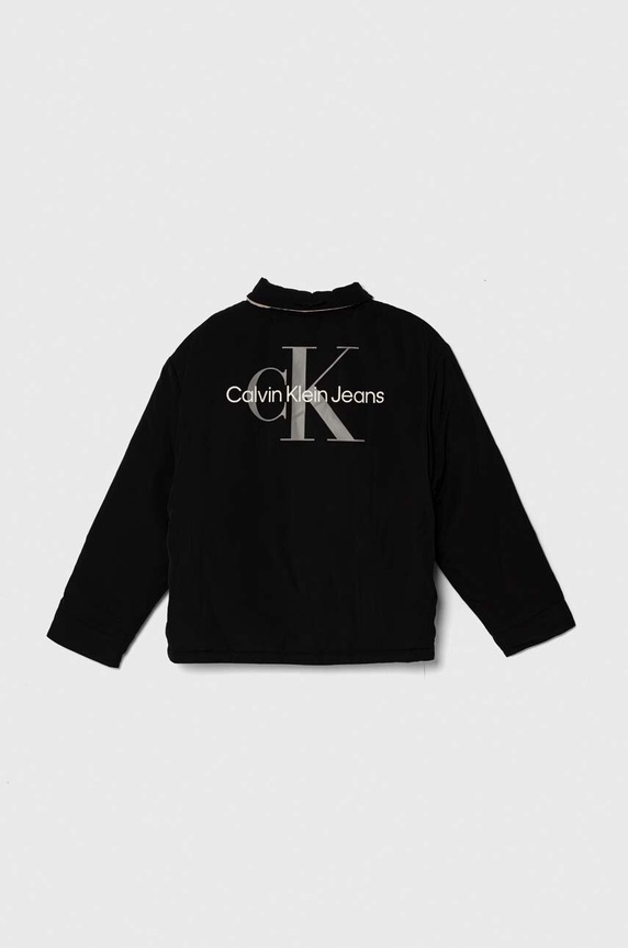 Αγορίστικα Αναστρέψιμο παιδικό μπουφάν Calvin Klein Jeans IU0IU00541.PPYH μαύρο
