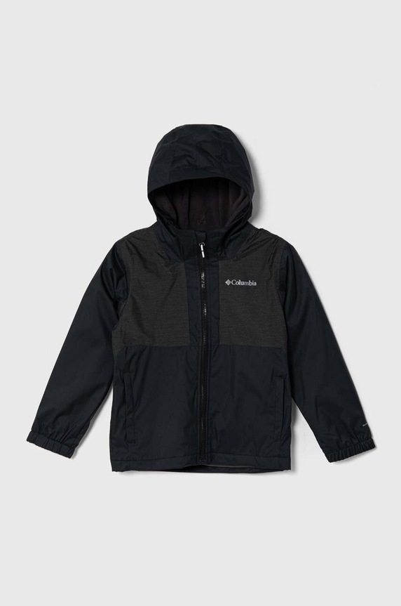 Columbia gyerek dzseki Rainy Trails Fleece enyhén szigetelt fekete 1886501
