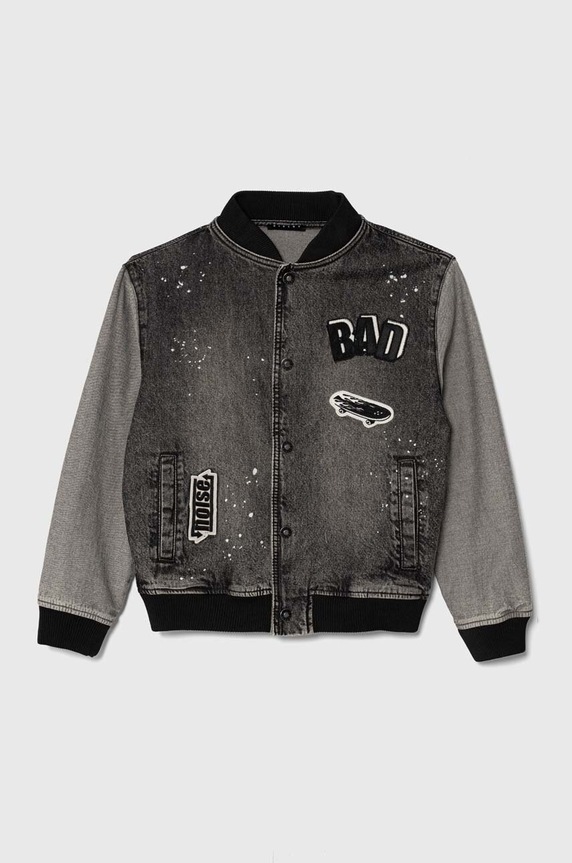 Sisley kurtka bomber dziecięca nieocieplane czarny 2DW2YN00Y.G.Seasonal