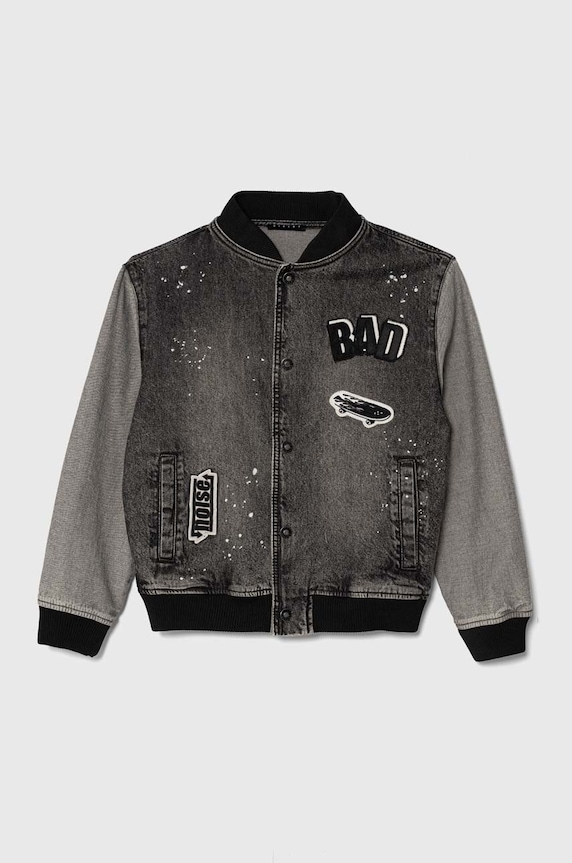 Sisley kurtka bomber dziecięca nieocieplane czarny 2DW2YN00Y.G.Seasonal