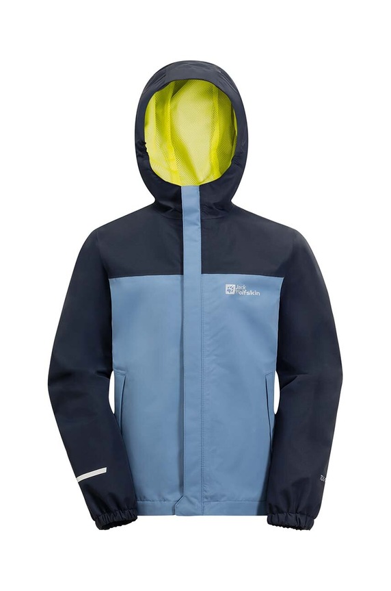 Dečki Otroška vodoodporna jakna Jack Wolfskin TUCAN 1608284.92.152 modra