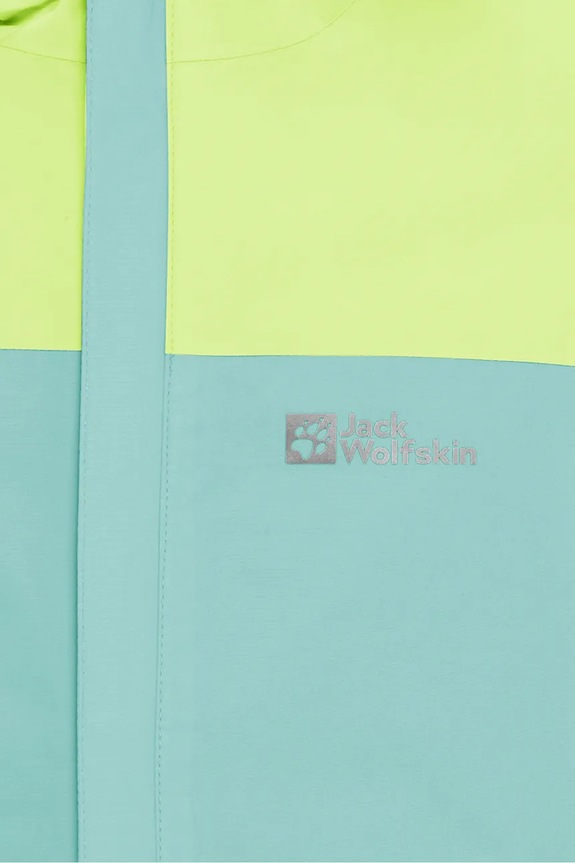 Αδιάβροχο παιδικό μπουφάν Jack Wolfskin TUCAN 1608284.164.176 πράσινο