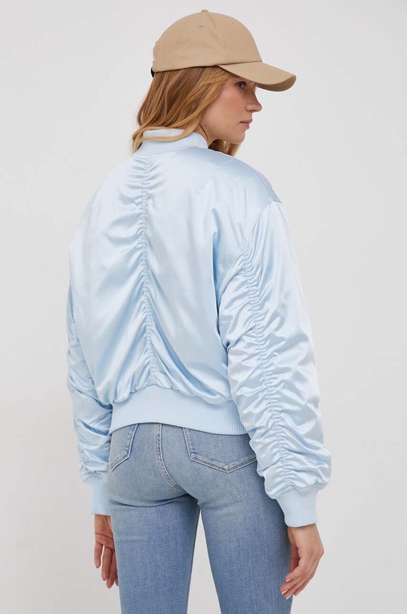 Odzież Calvin Klein Jeans kurtka bomber J20J222591 niebieski