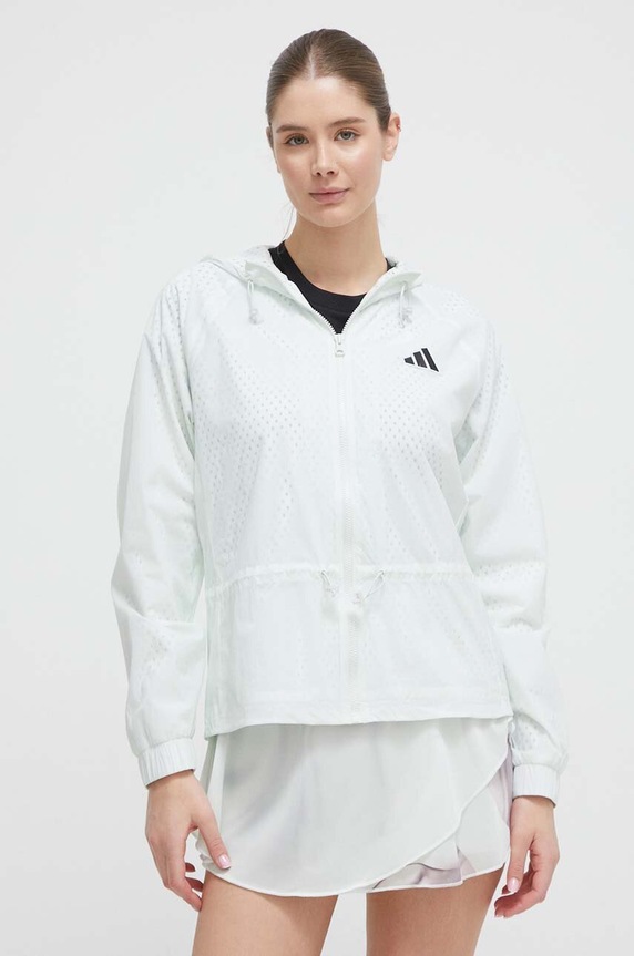 Куртка для тренувань adidas Performance з капюшоном зелений IL7366