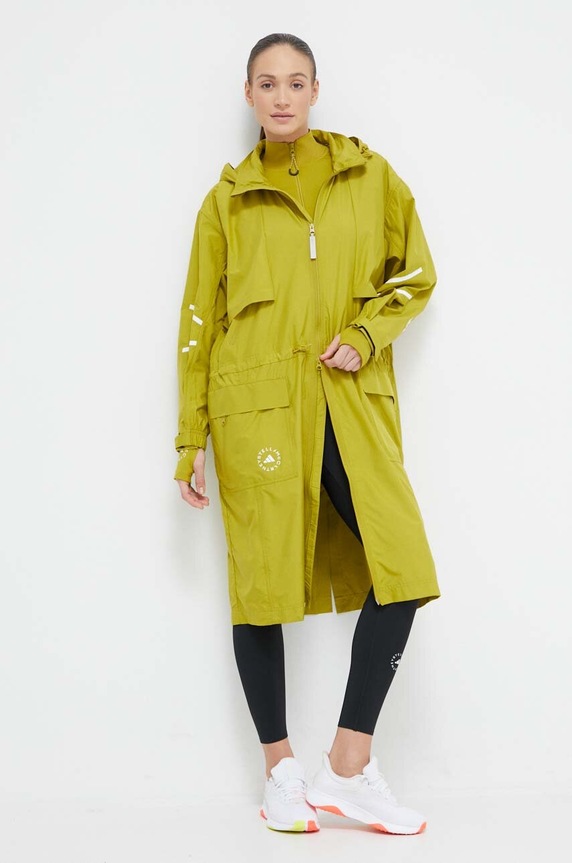 adidas by Stella McCartney kurtka IN3622 zielony SS24