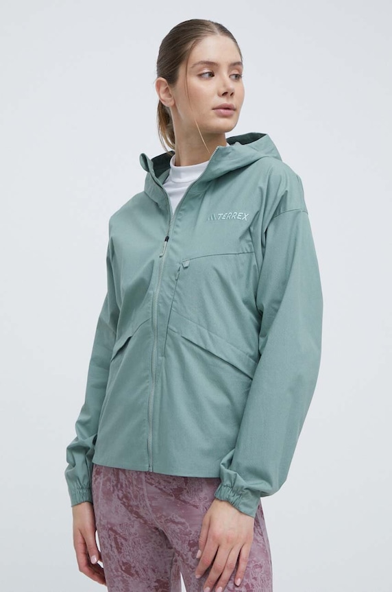 Vjetrovka adidas TERREX Xploric Planet friendly zelena IN4629