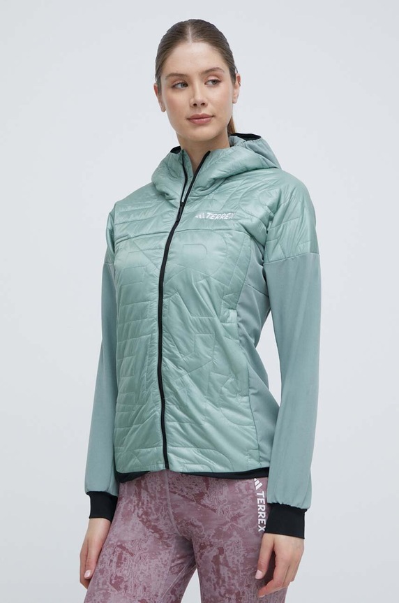 Αθλητικό μπουφάν adidas TERREX Xperior Varilite Hybrid PrimaLoft άλλο πράσινο IP1469