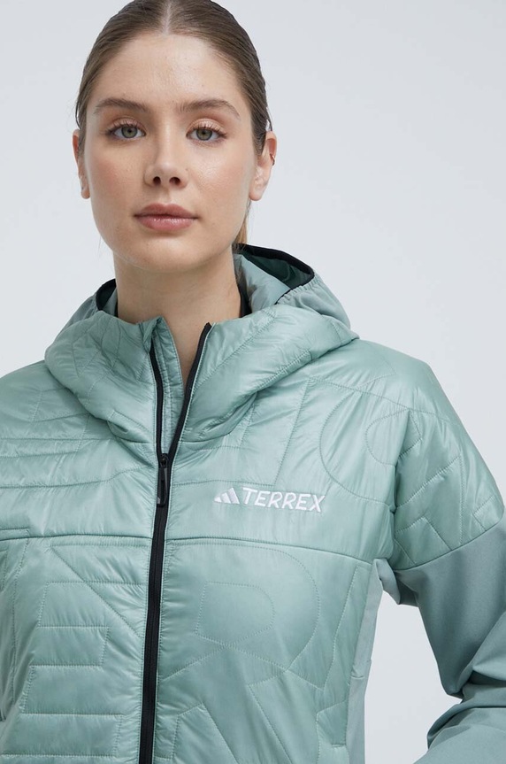 Αθλητικό μπουφάν adidas TERREX Xperior Varilite Hybrid PrimaLoft πράσινο IP1469