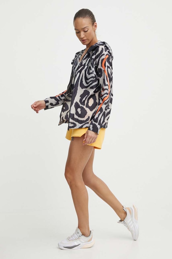 adidas by Stella McCartney kurtka do biegania TruePace IQ4481 szary SS24