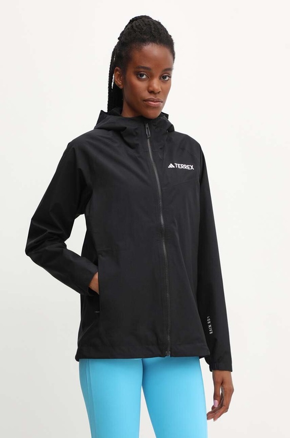 Nepromokavá bunda adidas TERREX Multi nezateplené černá IV9835