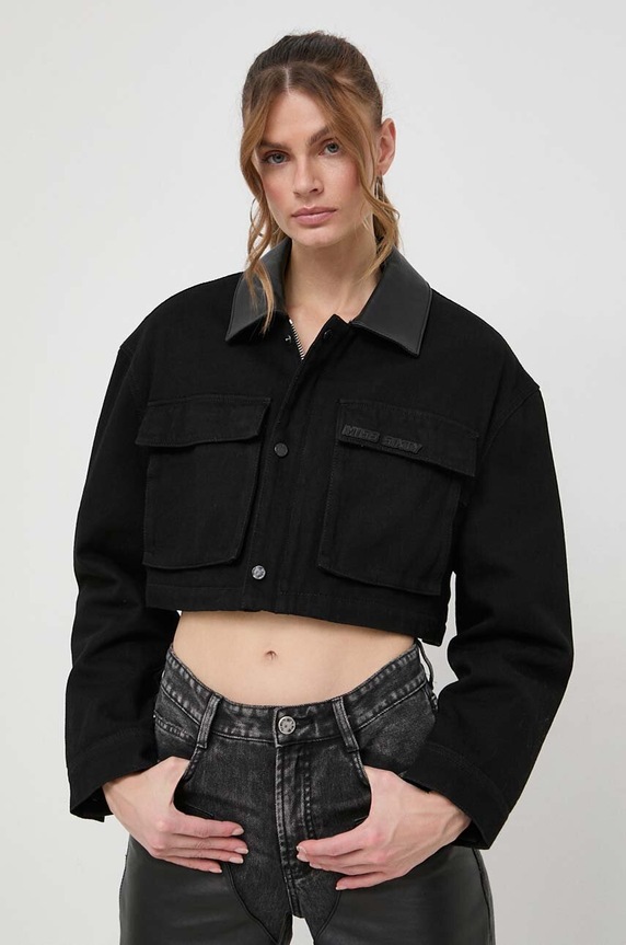 Miss Sixty kurtka jeansowa czarny 6T4WJ1540000