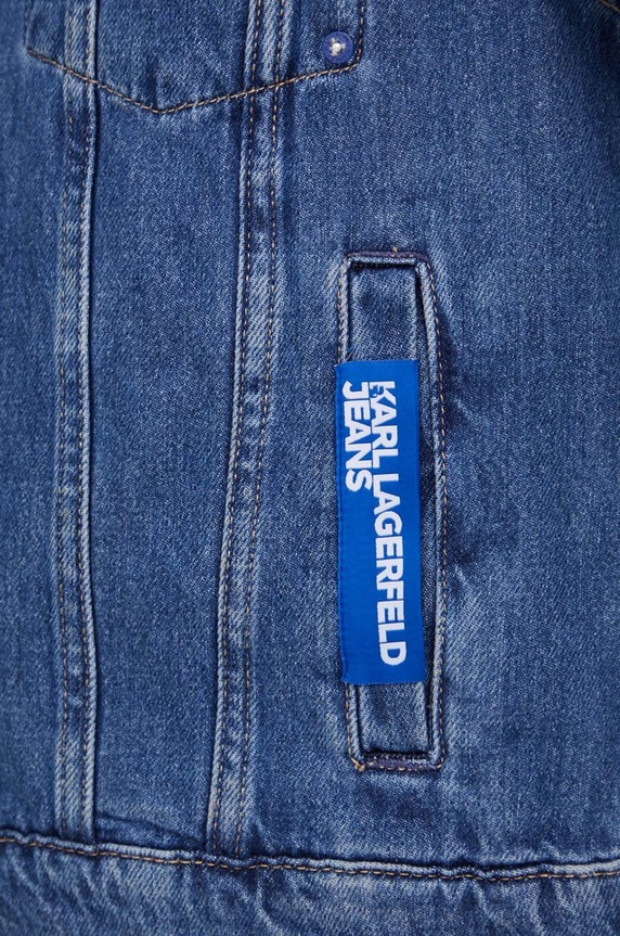 Rifľová bunda Karl Lagerfeld Jeans 240J1404 modrá