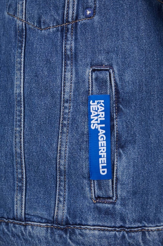 Rifľová bunda Karl Lagerfeld Jeans 240J1404 modrá