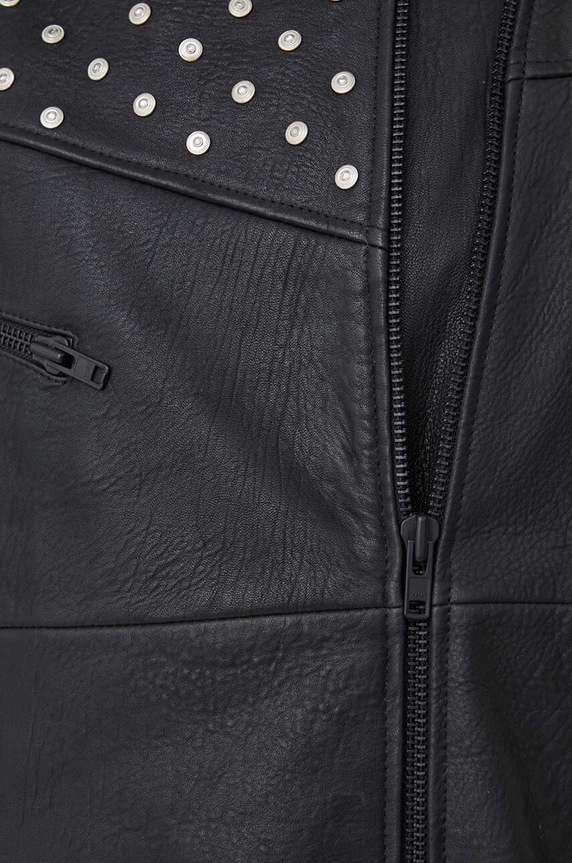 Bruuns Bazaar geaca de piele BBW3840 negru