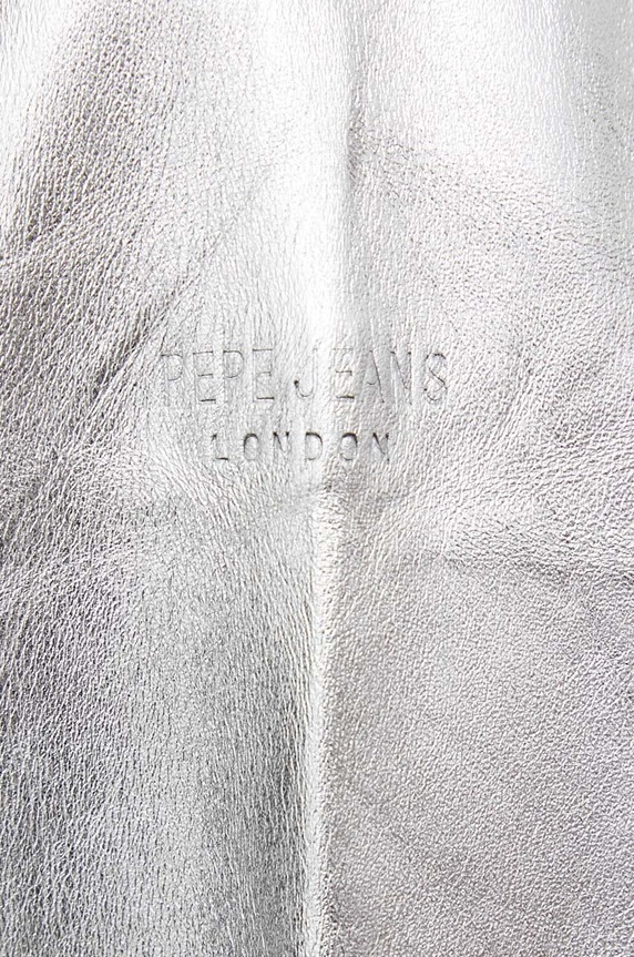 Δερμάτινο μπουφάν bomber Pepe Jeans SELENA ασημί PL402325
