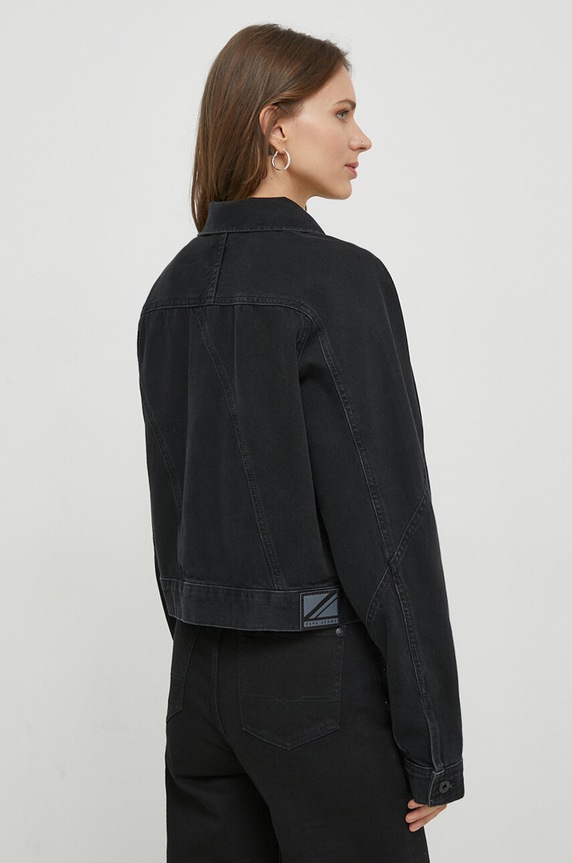 Oblečení Džínová bunda Pepe Jeans FOXY DECO PL402248 černá