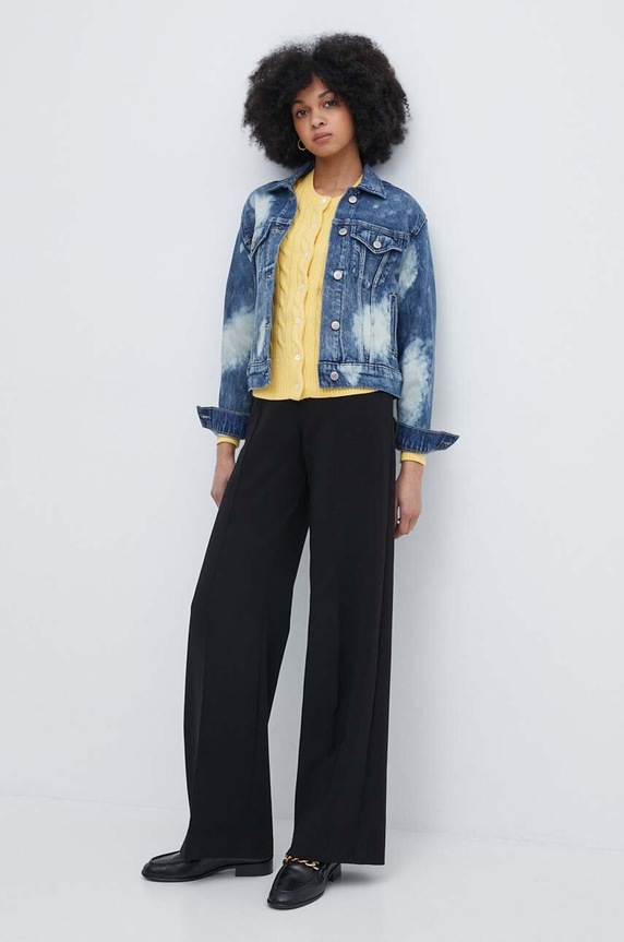 Lauren Ralph Lauren kurtka jeansowa 200940052 niebieski SS24