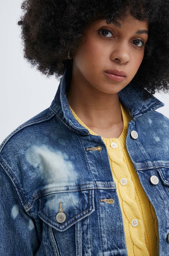 Lauren Ralph Lauren kurtka jeansowa niebieski 200940052