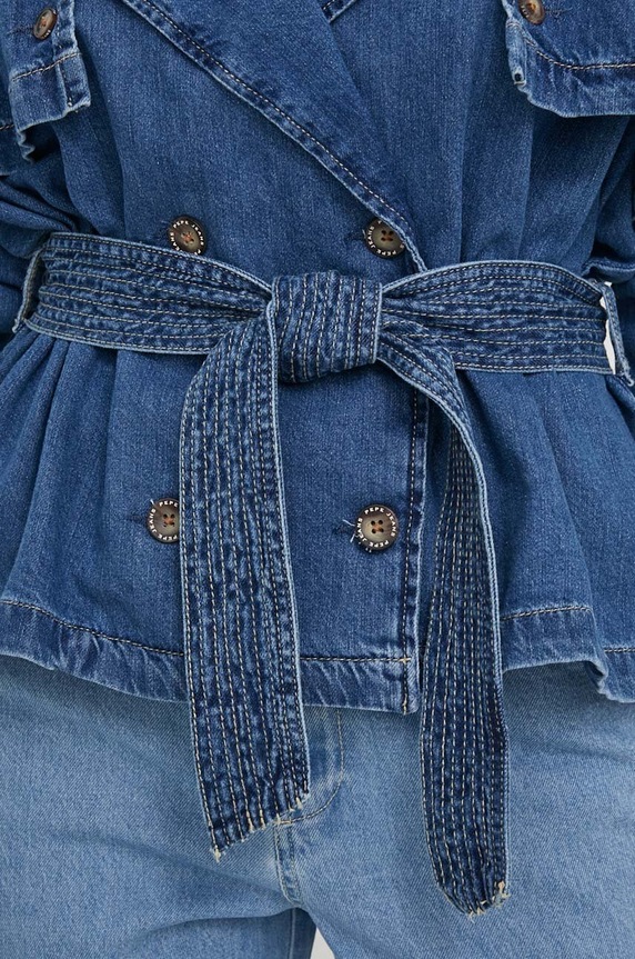 Džínová bunda Pepe Jeans DUNE PL402380 námořnická modř