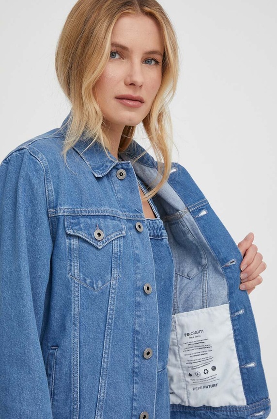 Pepe Jeans kurtka jeansowa ROSE JACKET RCLM PL402387